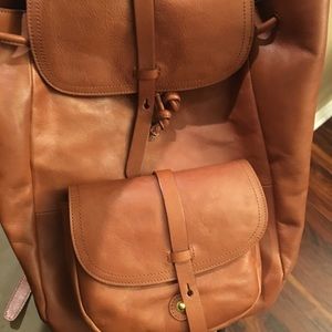 Madewell Backpack - English Saddle color